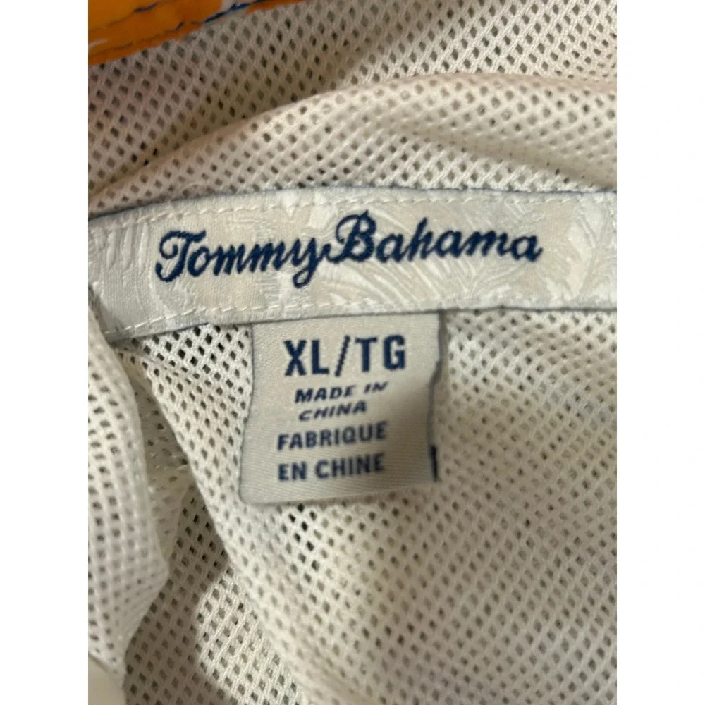 Tommy Bahama Mens XL‎ Swim Trunks Board Shorts Tropical Print Drawstring Elastic